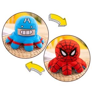Reversible Captain America Spiderman Octopus Plushie (Nwt)